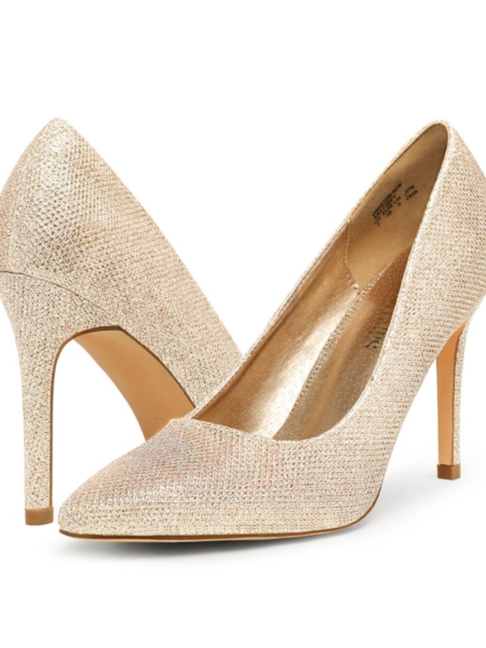 NWT Dream Pairs Christian Metallic Gold Glitter Pumps Sz 6